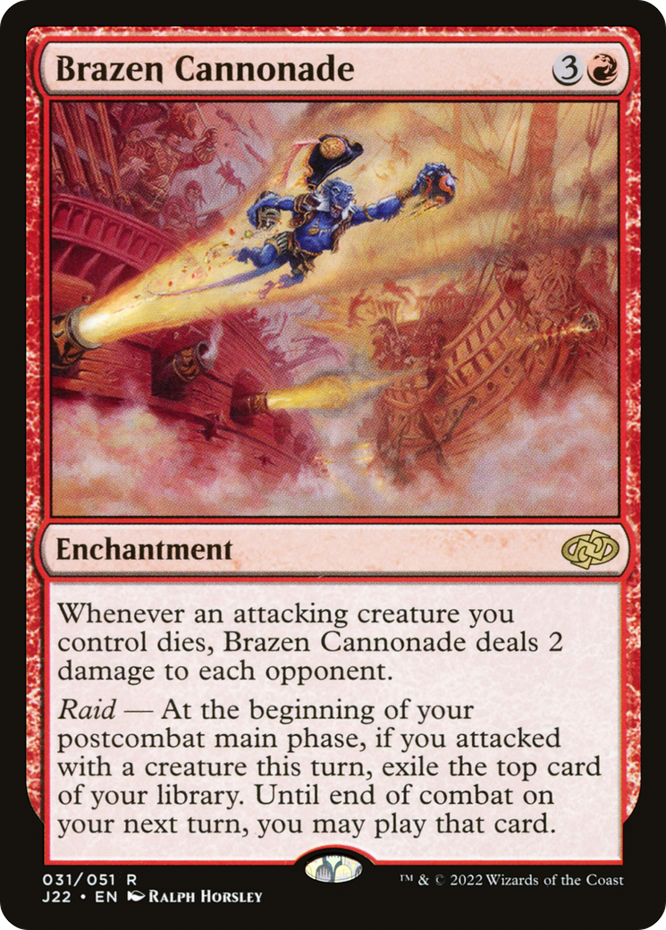 Brazen Cannonade (31) [Jumpstart 2022] - Deck Out Gaming
