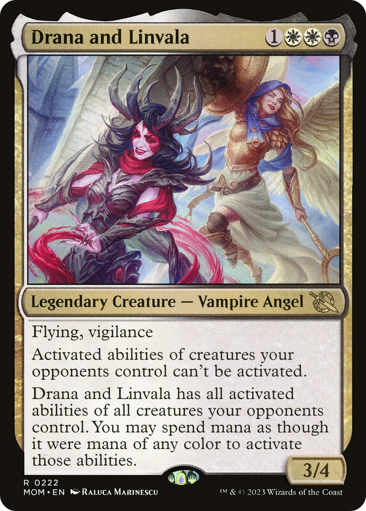 Drana and Linvala (222) [March of the Machine] foil - Deck Out Gaming