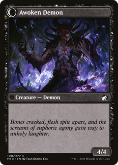 Ecstatic Awakener // Awoken Demon (100) [Innistrad: Midnight Hunt] - Deck Out Gaming