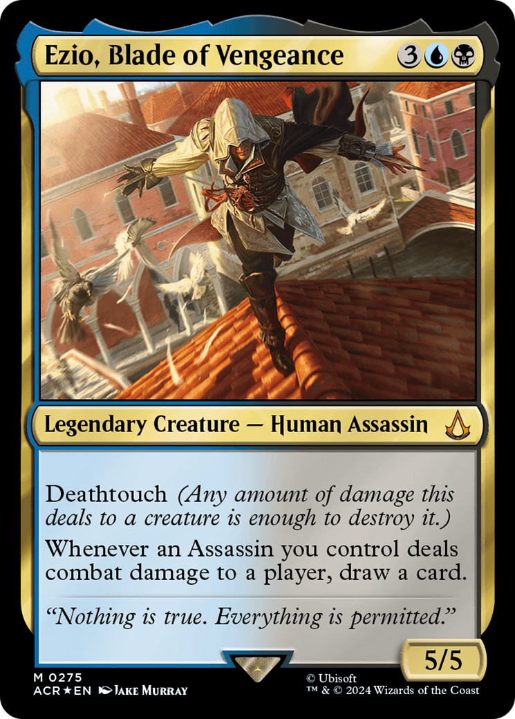 Ezio, Blade of Vengeance (275) [Assassin's Creed] foil - Deck Out Gaming