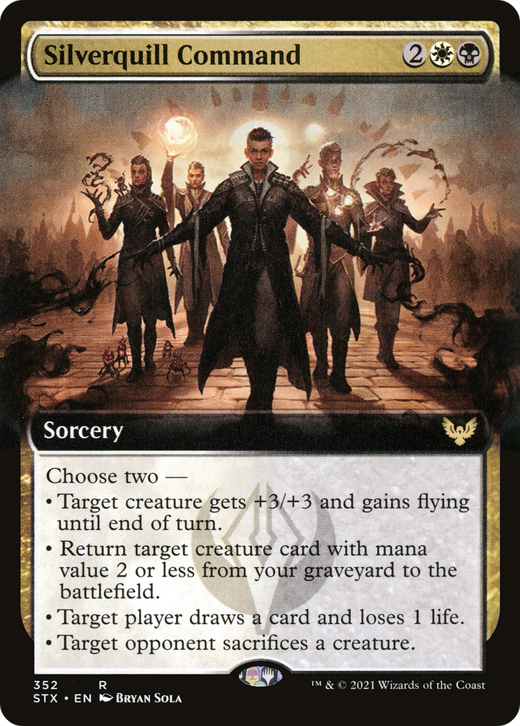 Silverquill Command (Extended Art) (352) [Strixhaven: School of Mages] - Deck Out Gaming