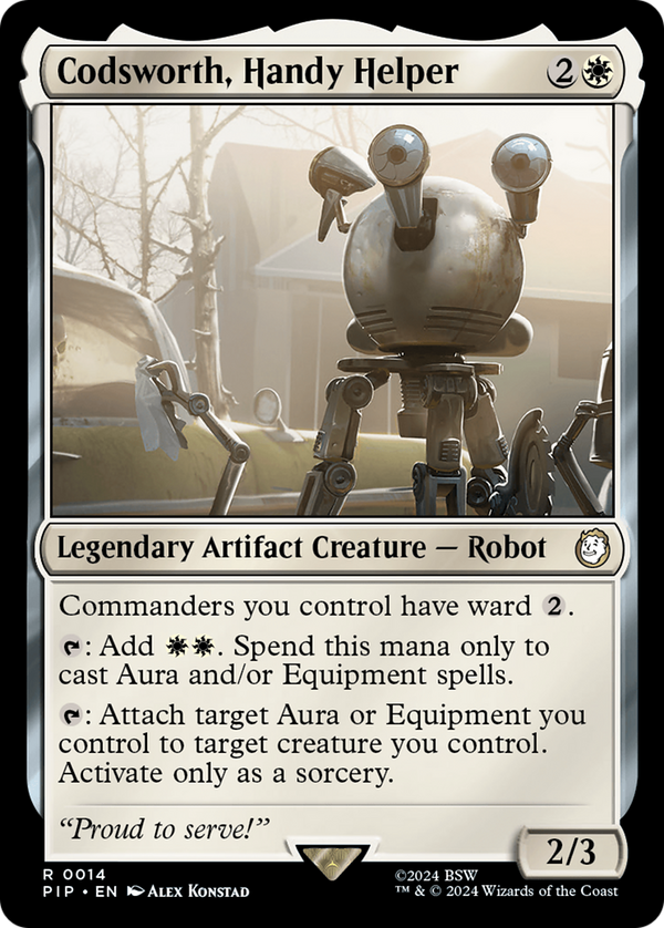 Codsworth, Handy Helper (14) [Fallout] foil - Deck Out Gaming