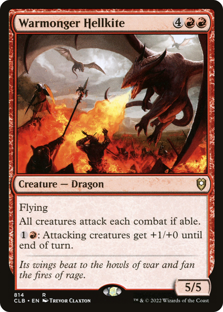 Warmonger Hellkite (814) [Commander Legends: Battle for Baldur's Gate] - Deck Out Gaming