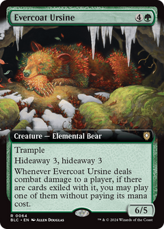Evercoat Ursine (Extended Art) (64) [Bloomburrow Commander] - Deck Out Gaming
