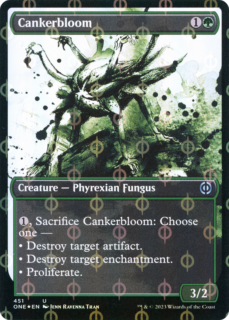 Cankerbloom (Showcase) (Step-and-Compleat Foil) (451) [Phyrexia: All Will Be One] foil - Deck Out Gaming
