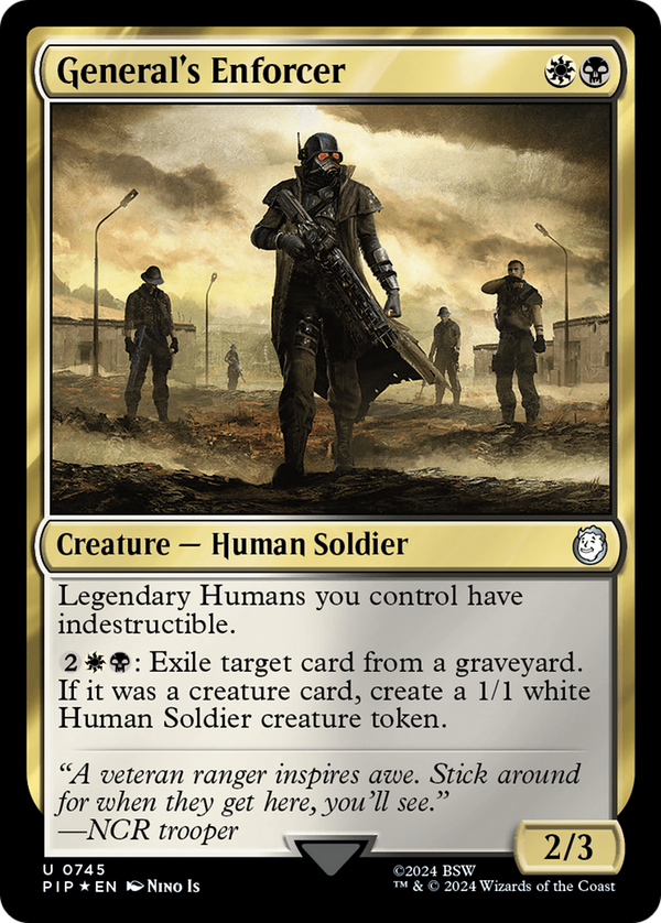 General's Enforcer (Surge Foil) (745) [Fallout] foil - Deck Out Gaming