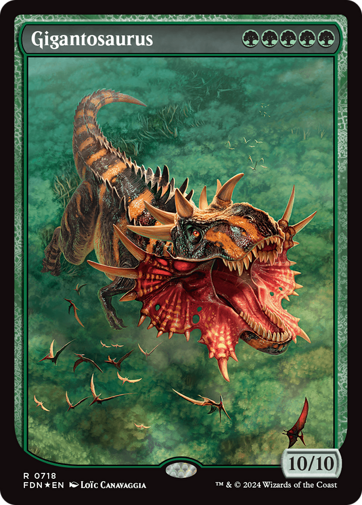 Gigantosaurus (Full Art) (718) [Foundations] foil - Deck Out Gaming