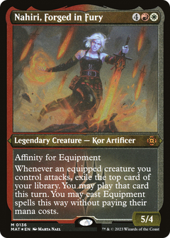 Nahiri, Forged in Fury (136) [March of the Machine: The Aftermath] etched - Deck Out Gaming