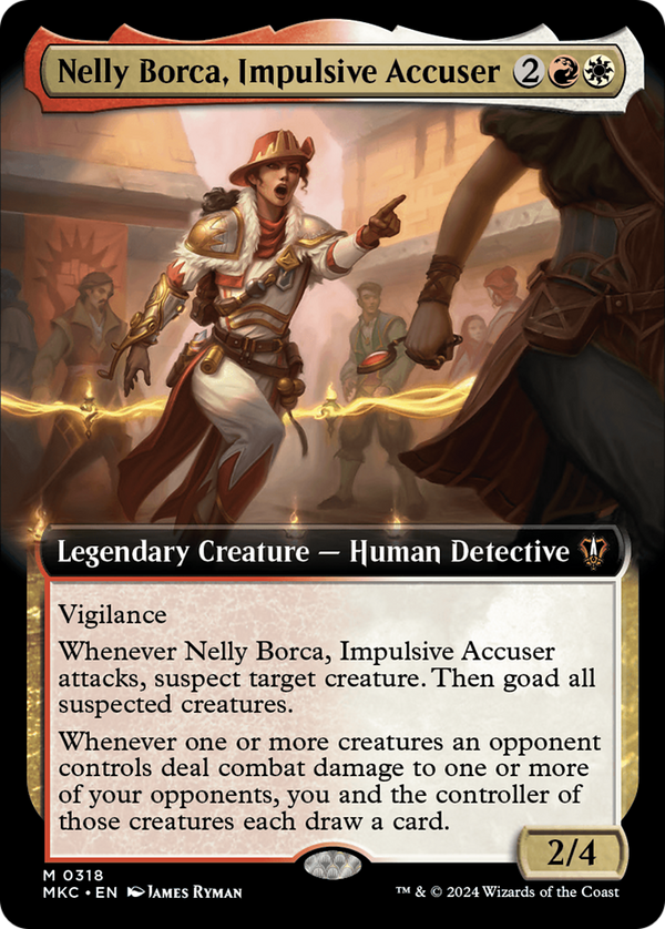 Nelly Borca, Impulsive Accuser (Extended Art) (318) [Murders at Karlov Manor Commander] - Deck Out Gaming
