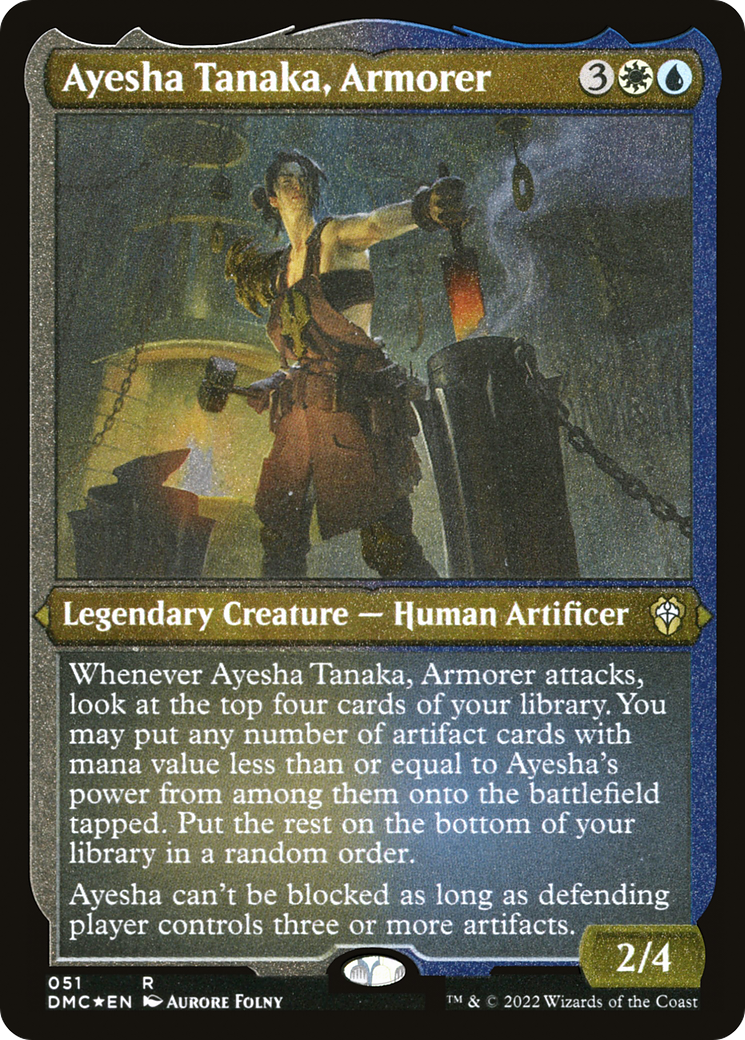 Ayesha Tanaka, Armorer (51) [Dominaria United Commander] etched - Deck Out Gaming
