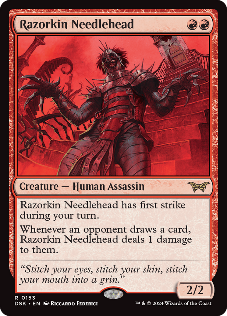 Razorkin Needlehead (153) [Duskmourn: House of Horror] - Deck Out Gaming