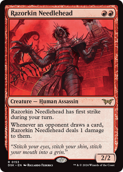 Razorkin Needlehead (153) [Duskmourn: House of Horror] foil - Deck Out Gaming