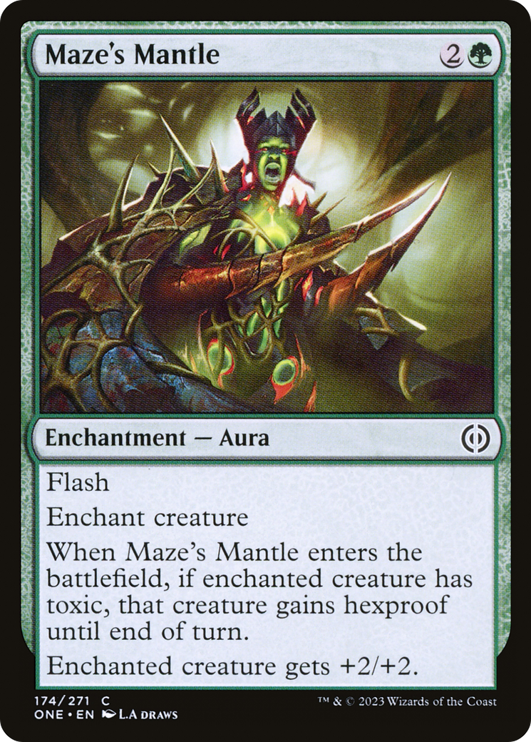 Maze's Mantle (174) [Phyrexia: All Will Be One] foil - Deck Out Gaming
