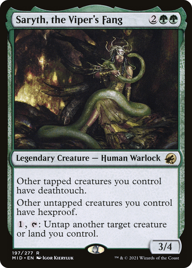Saryth, the Viper's Fang (197) [Innistrad: Midnight Hunt] - Deck Out Gaming