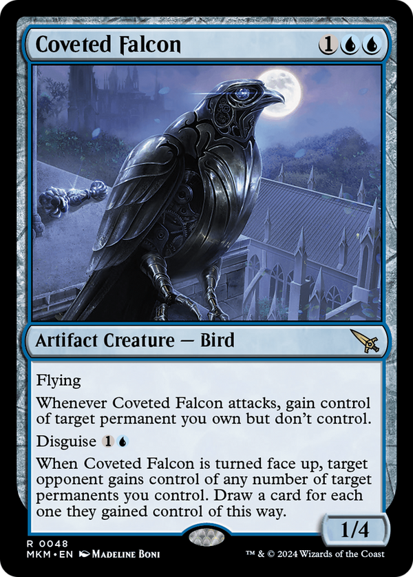 Coveted Falcon (48) [Murders at Karlov Manor] foil - Deck Out Gaming