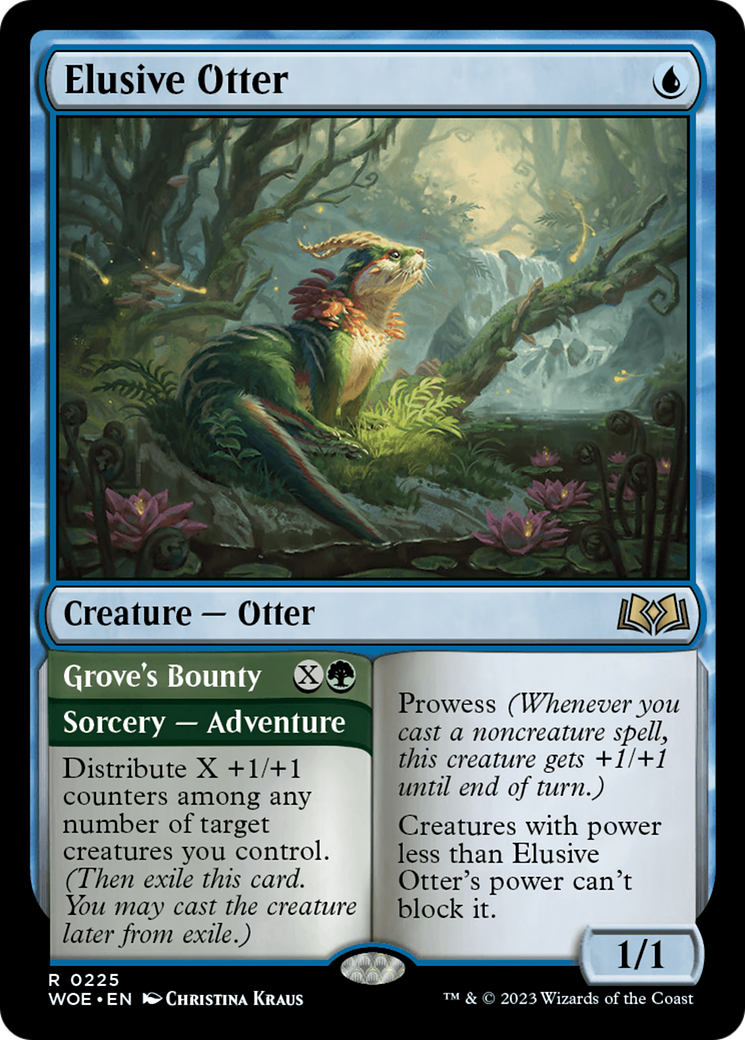 Elusive Otter (225) [Wilds of Eldraine] foil - Deck Out Gaming