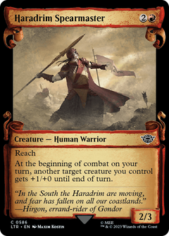 Haradrim Spearmaster (Showcase Scrolls) (586) [The Lord of the Rings: Tales of Middle-earth] - Deck Out Gaming