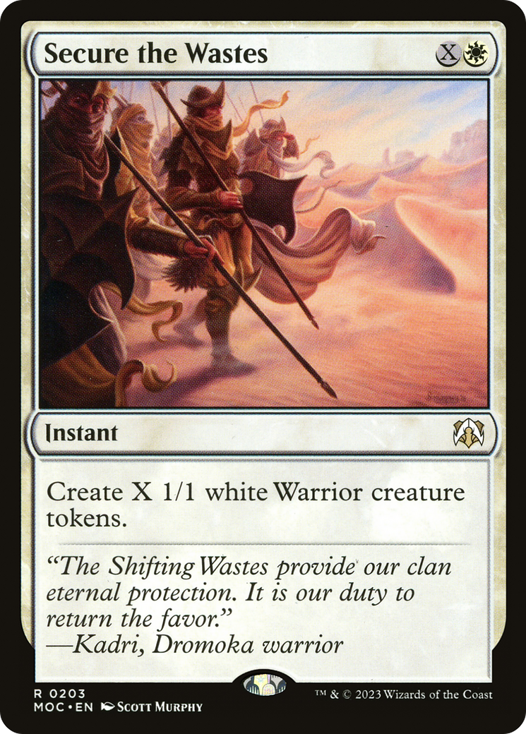 Secure the Wastes (203) [March of the Machine Commander] - Deck Out Gaming
