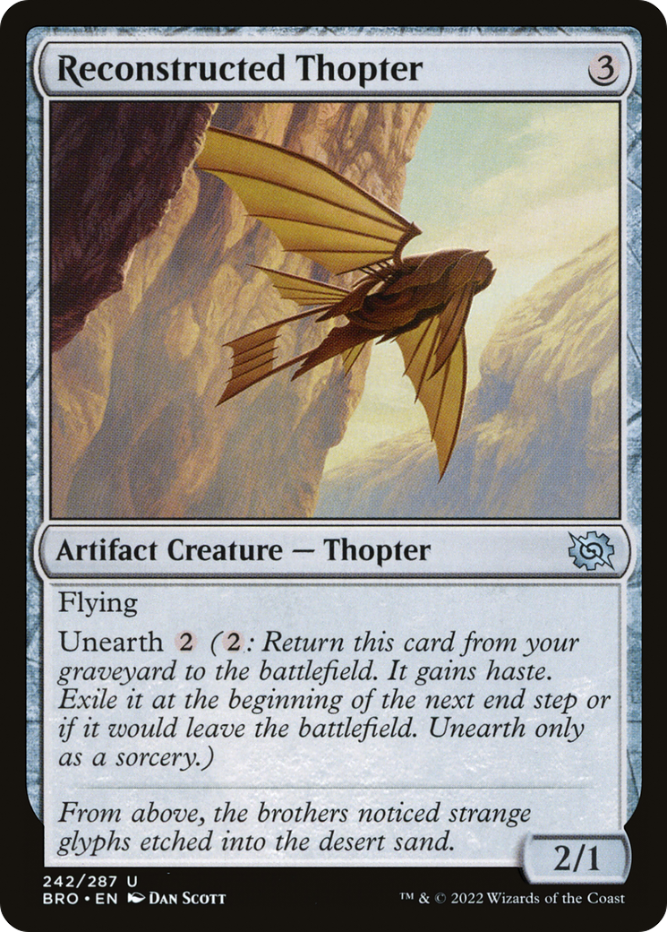 Reconstructed Thopter (242) [The Brothers' War] foil - Deck Out Gaming