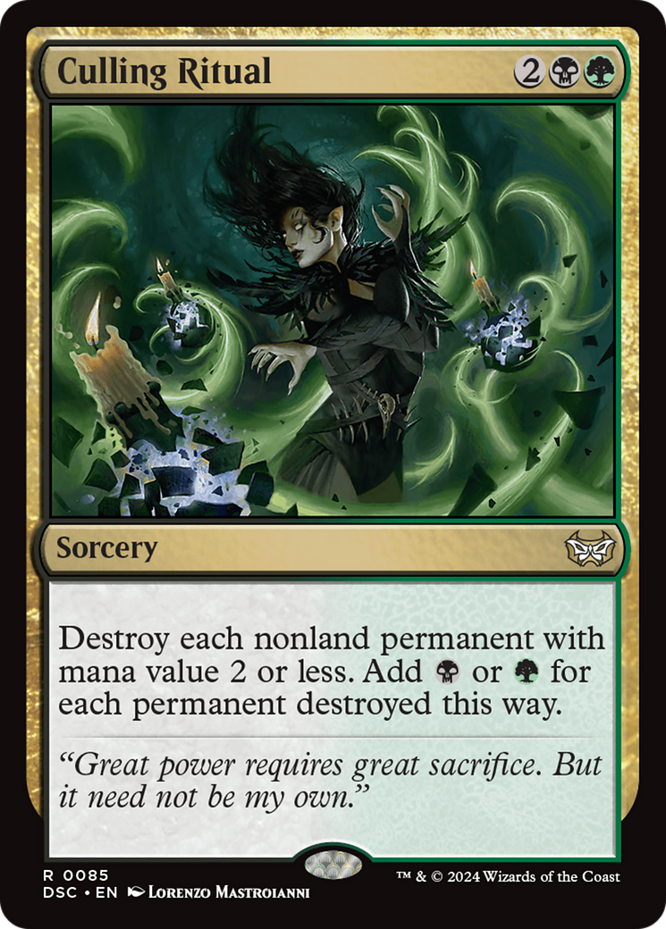 Culling Ritual (85) [Duskmourn: House of Horror Commander] - Deck Out Gaming
