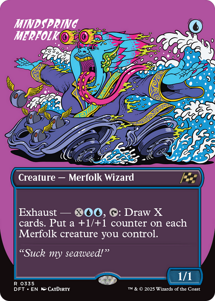 Mindspring Merfolk (Borderless) (335) [Aetherdrift] foil - Deck Out Gaming