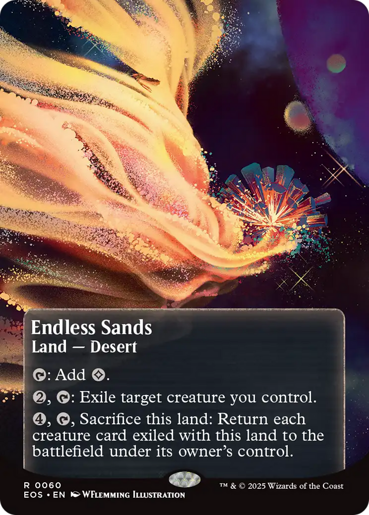 Endless Sands (0060) (Borderless) (60) [Edge of Eternities: Stellar Sights] foil - Deck Out Gaming