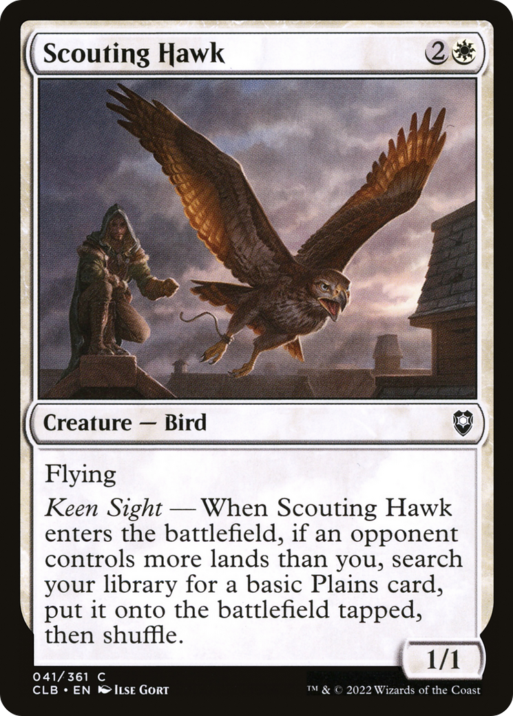 Scouting Hawk (41) [Commander Legends: Battle for Baldur's Gate] foil - Deck Out Gaming