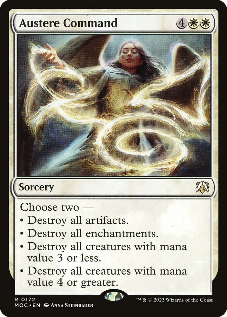 Austere Command (172) [March of the Machine Commander] - Deck Out Gaming