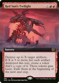 Red Sun's Twilight (Extended Art) (386) [Phyrexia: All Will Be One] - Deck Out Gaming
