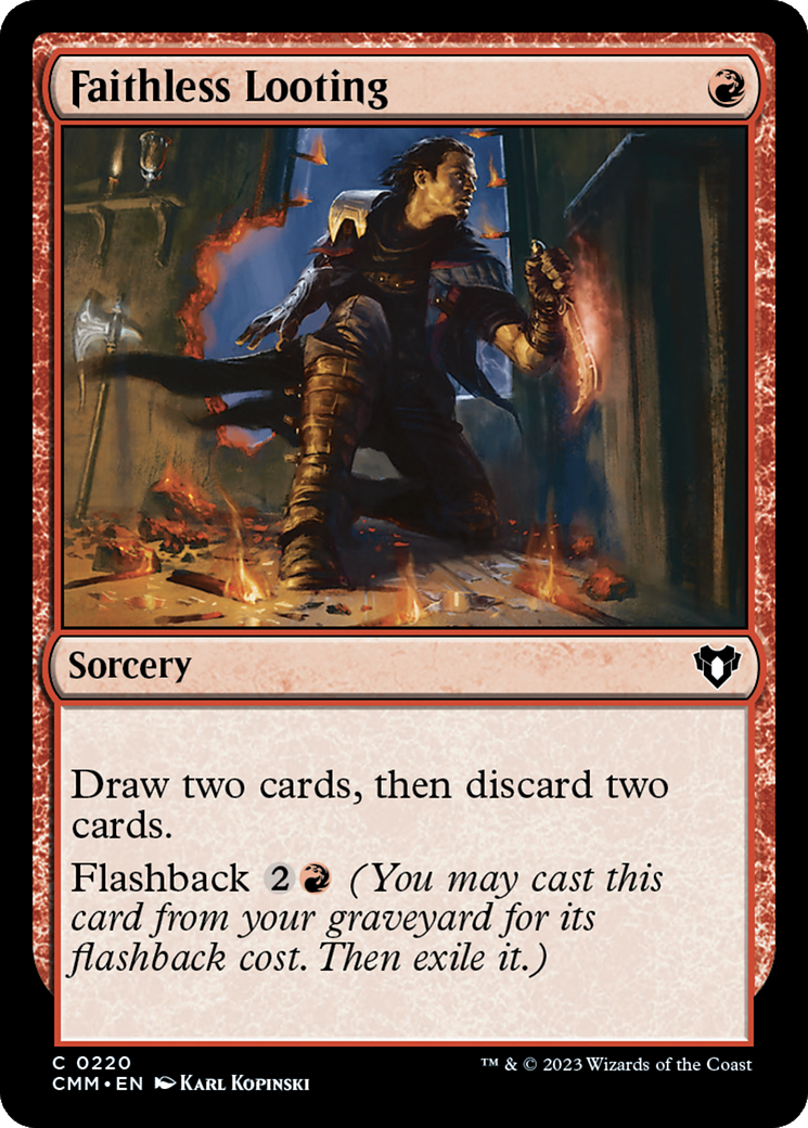 Faithless Looting (220) [Commander Masters] - Deck Out Gaming