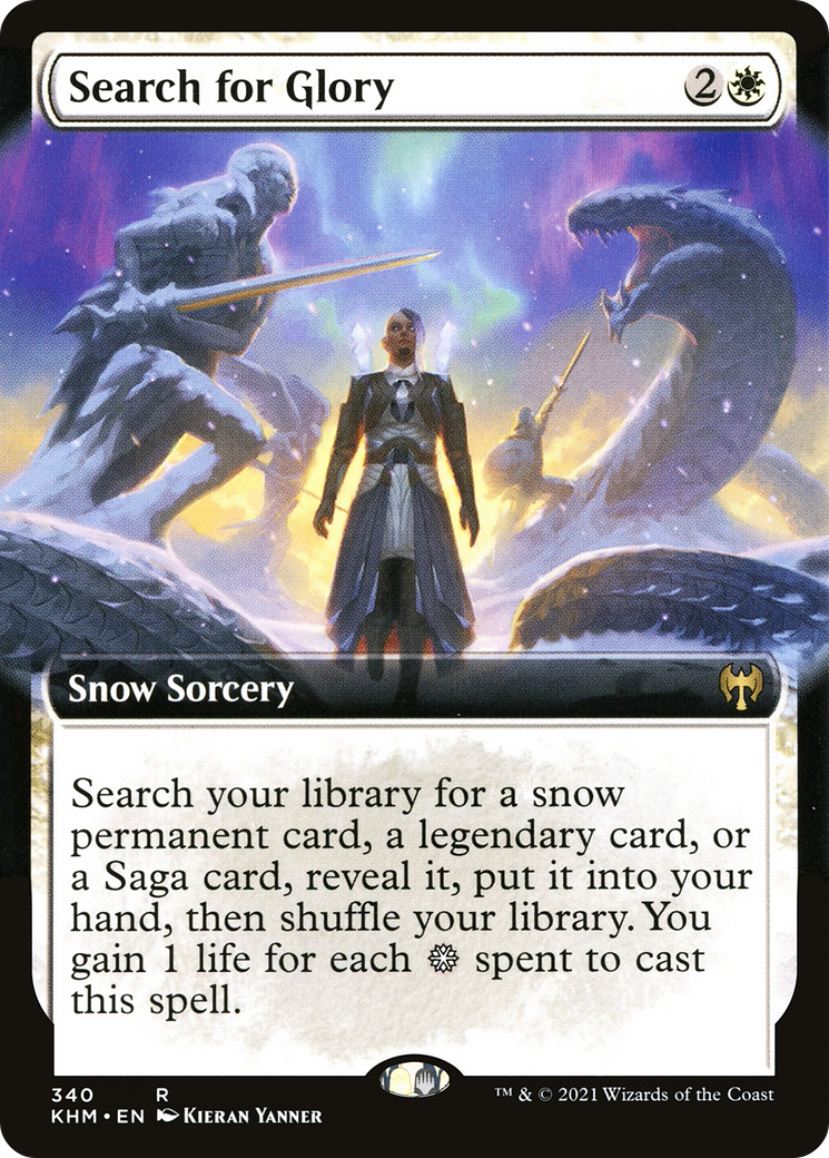 Search for Glory (Extended Art) (340) [Kaldheim] foil - Deck Out Gaming