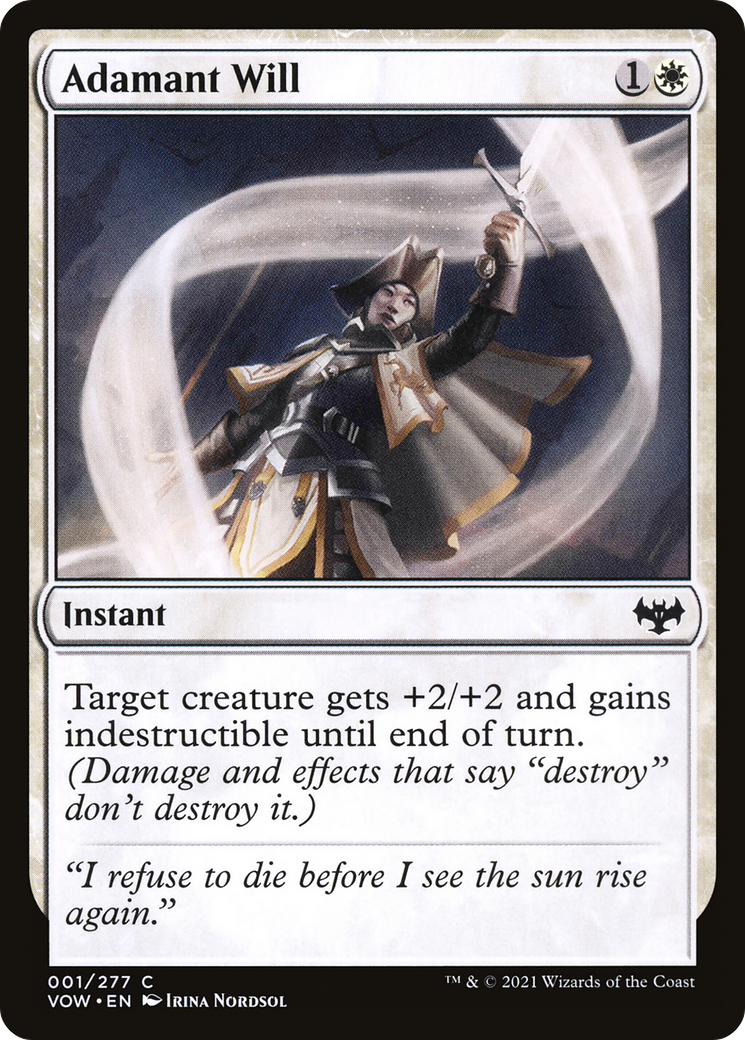 Adamant Will (1) [Innistrad: Crimson Vow] - Deck Out Gaming