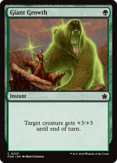 Giant Growth (223) [Foundations] - Deck Out Gaming