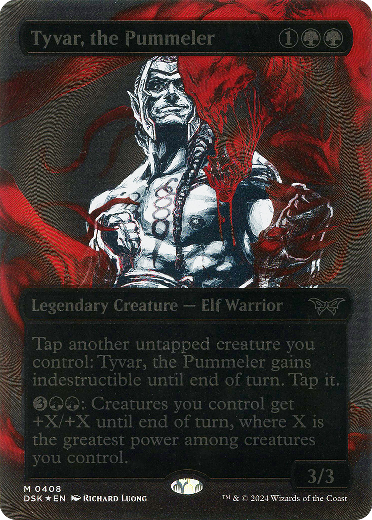 Tyvar, the Pummeler (Showcase) (Textured Foil) (408) [Duskmourn: House of Horror] foil - Deck Out Gaming