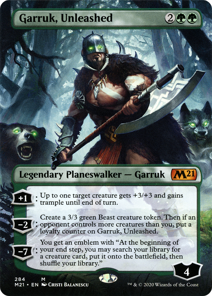Garruk, Unleashed (Borderless) (284) [Core Set 2021] - Deck Out Gaming