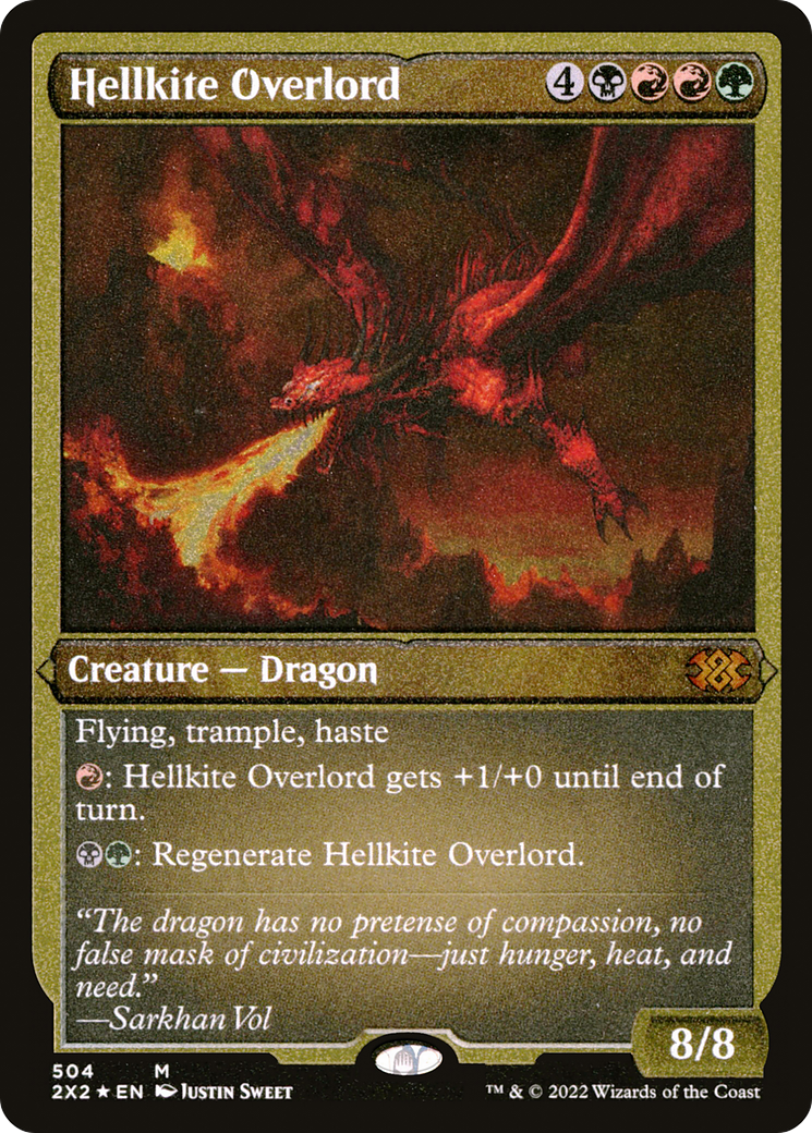 Hellkite Overlord (Foil Etched) (504) [Double Masters 2022] foil - Deck Out Gaming