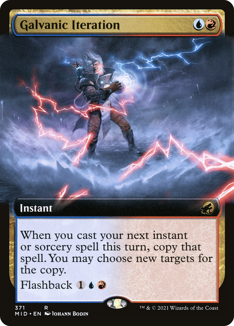 Galvanic Iteration (Extended Art) (371) [Innistrad: Midnight Hunt] foil - Deck Out Gaming