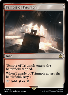 Temple of Triumph (Surge Foil) (912) [Doctor Who] foil - Deck Out Gaming