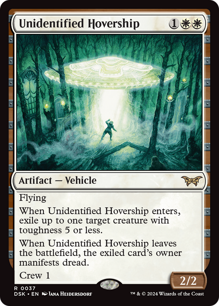Unidentified Hovership (37) [Duskmourn: House of Horror] foil - Deck Out Gaming