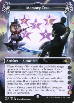 Memory Test (5-6) (221) [Unfinity] foil - Deck Out Gaming