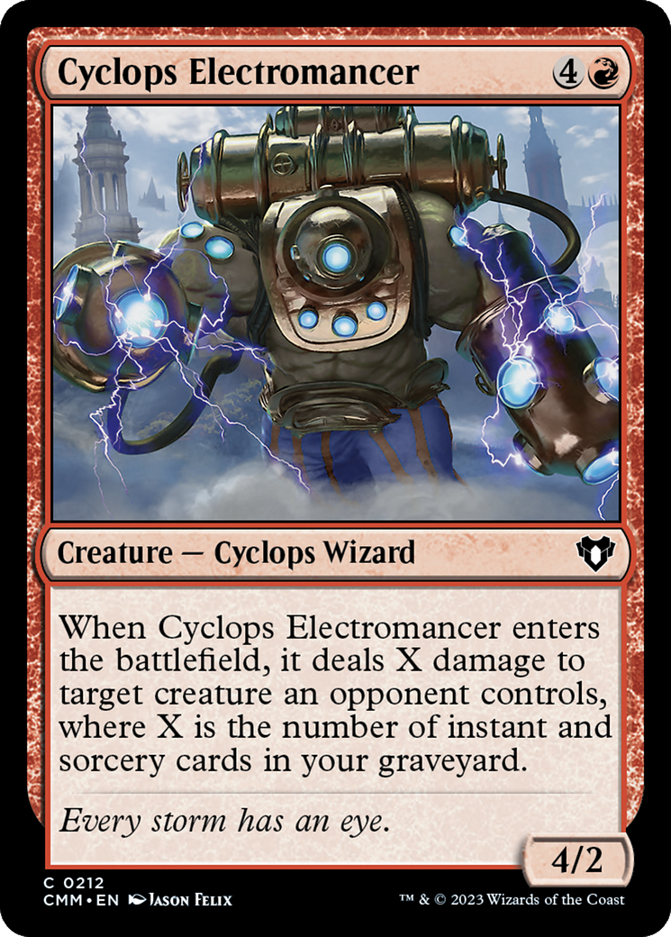 Cyclops Electromancer (212) [Commander Masters] - Deck Out Gaming