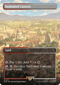 Sunbaked Canyon (Borderless) (111) [Assassin's Creed] foil - Deck Out Gaming