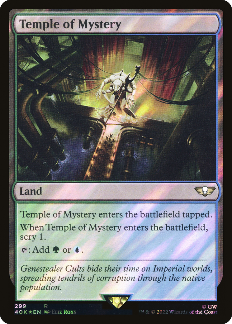 Temple of Mystery (Surge Foil) (299) [Warhammer 40,000 Commander] foil - Deck Out Gaming