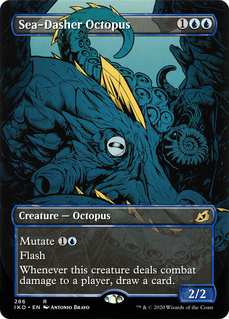 Sea-Dasher Octopus (Showcase) (286) [Ikoria: Lair of Behemoths] foil - Deck Out Gaming