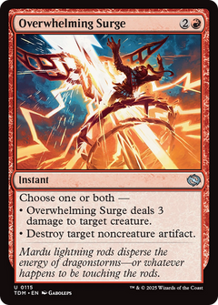 Overwhelming Surge (115) [Tarkir: Dragonstorm] foil - Deck Out Gaming