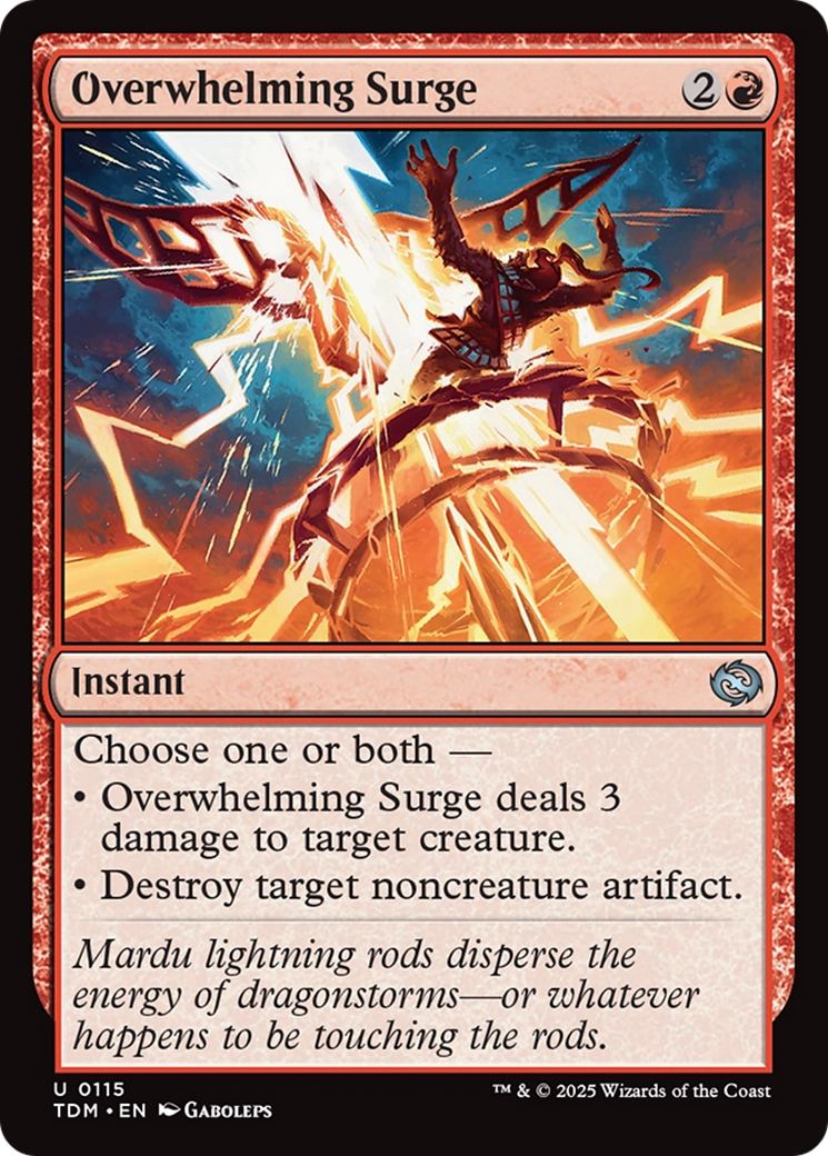 Overwhelming Surge (115) [Tarkir: Dragonstorm] foil - Deck Out Gaming