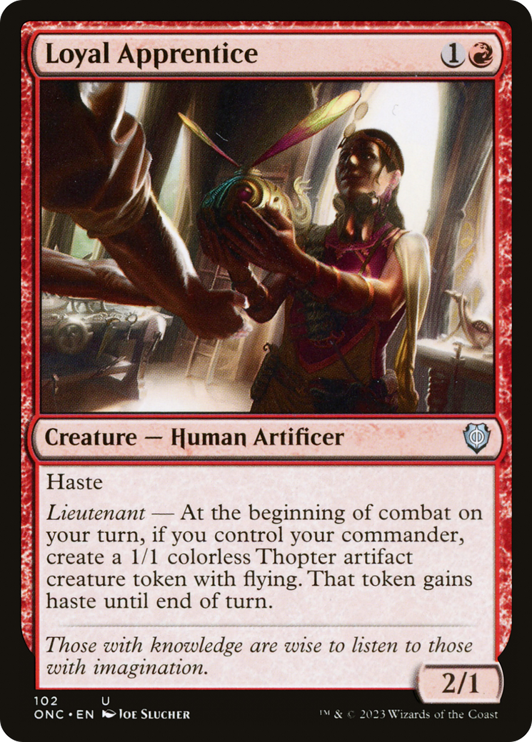 Loyal Apprentice (102) [Commander: Phyrexia: All Will Be One] - Deck Out Gaming