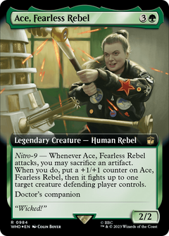 Ace, Fearless Rebel (Extended Art) (Surge Foil) (984) [Doctor Who] foil - Deck Out Gaming