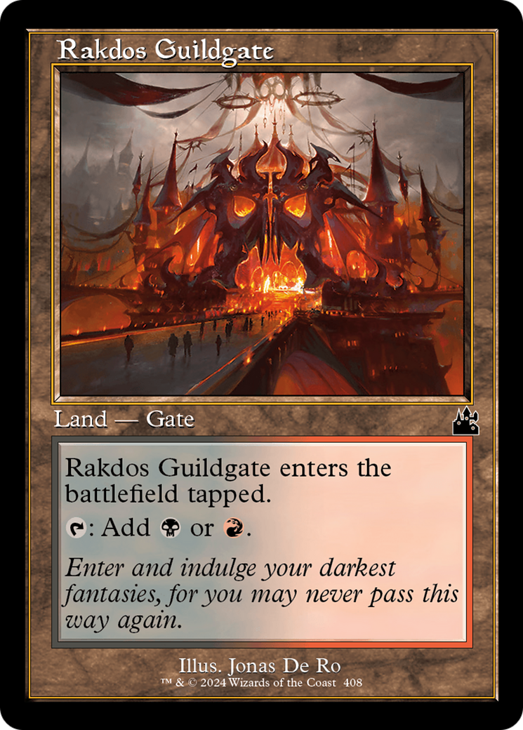 Rakdos Guildgate (Retro Frame) (408) [Ravnica Remastered] foil - Deck Out Gaming
