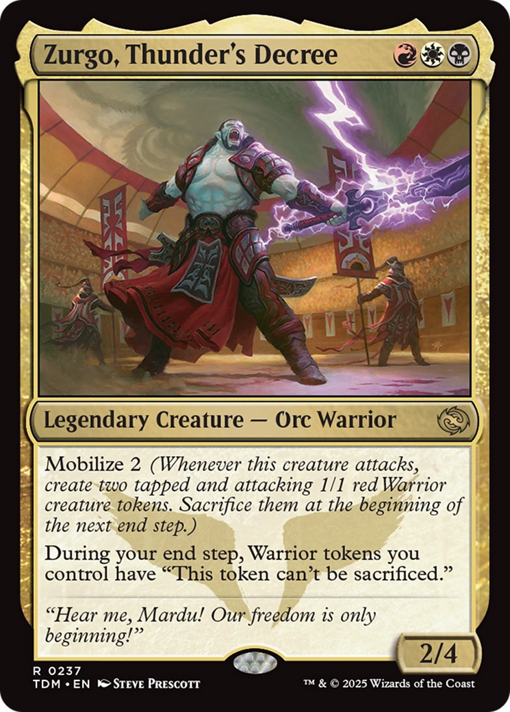Zurgo, Thunder's Decree (237) [Tarkir: Dragonstorm] - Deck Out Gaming